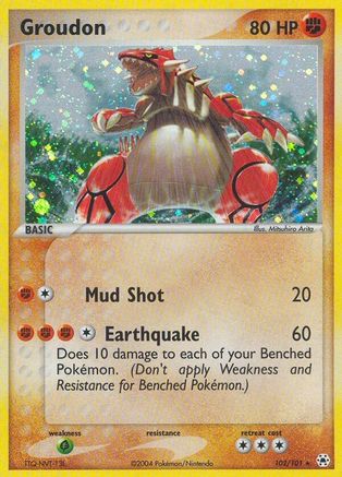 Groudon  - Holofoil Hidden Legends - Secret Rare