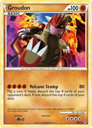 Groudon  - Holofoil Call of Legends - Holo Rare