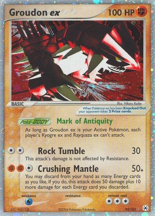 Groudon ex  - Holofoil Hidden Legends - Ultra Rare