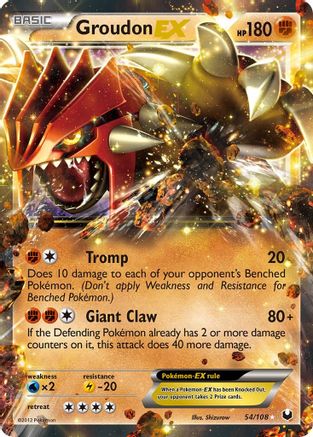 Groudon EX  - Holofoil Dark Explorers - Ultra Rare