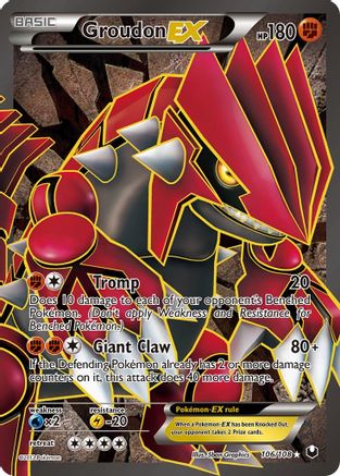 Groudon EX (106 Full Art)  - Holofoil Dark Explorers - Ultra Rare