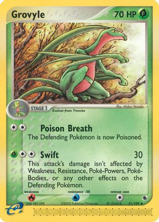 Grovyle 031/109  Ruby and Sapphire - Uncommon