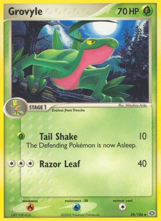 Grovyle  Emerald - Uncommon
