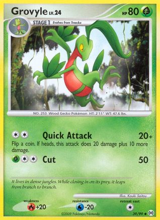 Grovyle (39) (39) 039  - Reverse Holofoil Arceus - Uncommon