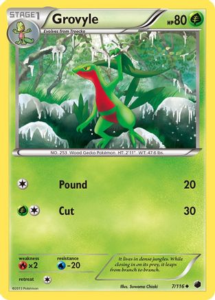 Grovyle  - Reverse Holofoil Plasma Freeze - Uncommon