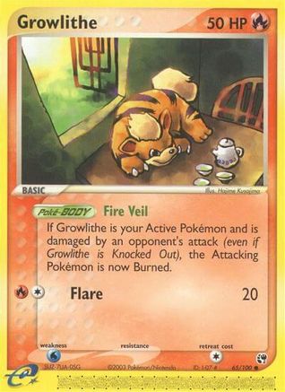 Growlithe 065  Sandstorm - Common