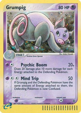 Grumpig  - Reverse Holofoil Dragon - Holo Rare