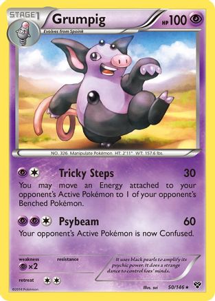 Grumpig  - Reverse Holofoil XY Base Set - Rare