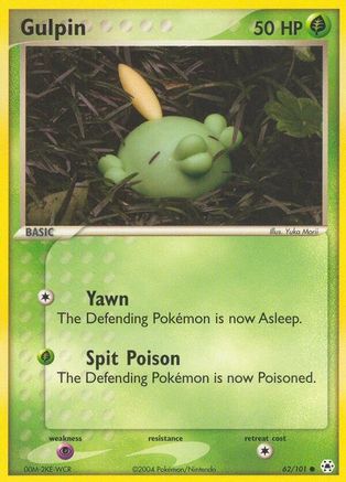 Gulpin 062  - Reverse Holofoil Hidden Legends - Common