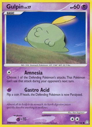 Gulpin  - Reverse Holofoil Legends Awakened - Common