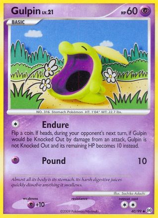 Gulpin (40) (40) 040/99  - Reverse Holofoil Arceus - Uncommon