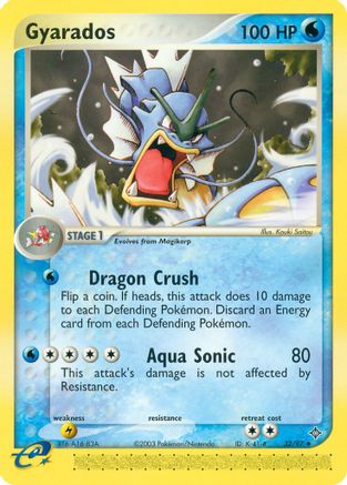 Gyarados  - Reverse Holofoil Dragon - Uncommon