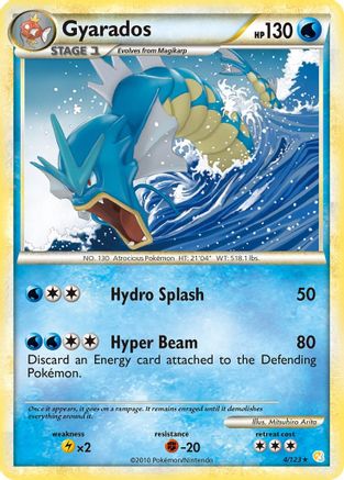 Gyarados 004  - Reverse Holofoil HeartGold SoulSilver - Holo Rare