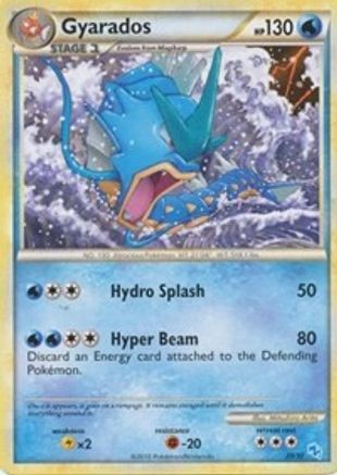 Gyarados (#20 Non-Holo)  HGSS Trainer Kit Gyarados & Raichu - Common