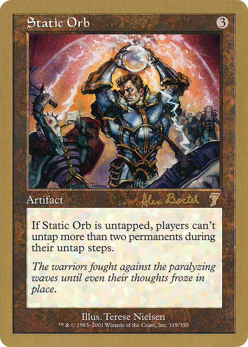 Static Orb - 2001 Alex Borteh (7ED) (WCD-) - World Championship Decks 2001