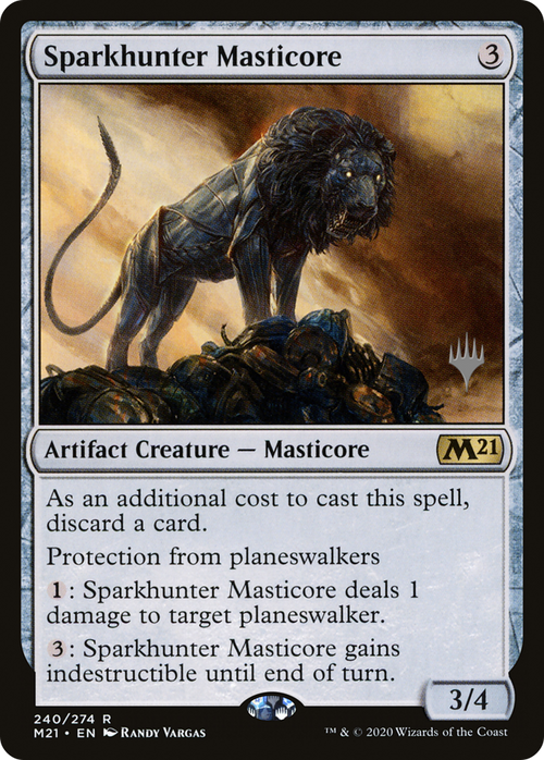 Sparkhunter Masticore (PPM21-240P) - Core Set 2021 Promos