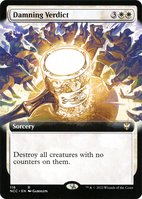 Damning Verdict (Extended Art) (NCC-116) - New Capenna Commander: (Extended Art)