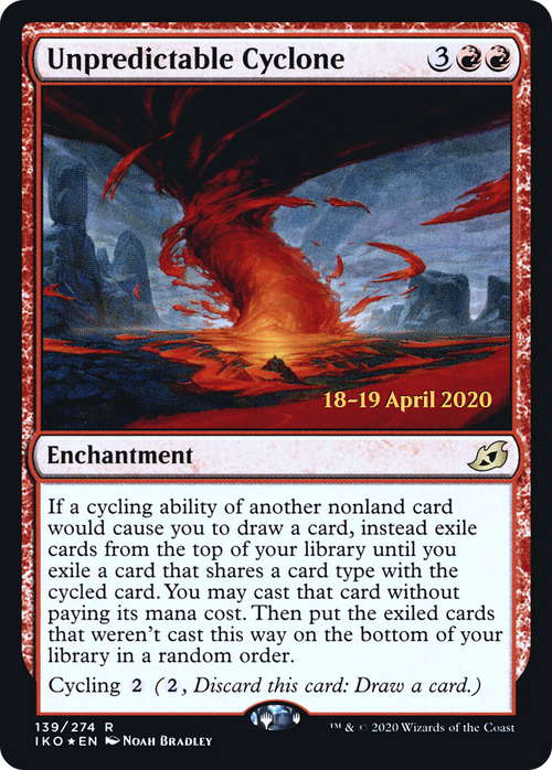 Unpredictable Cyclone (PRE-139S) - Ikoria: Lair of Behemoths Promos Foil