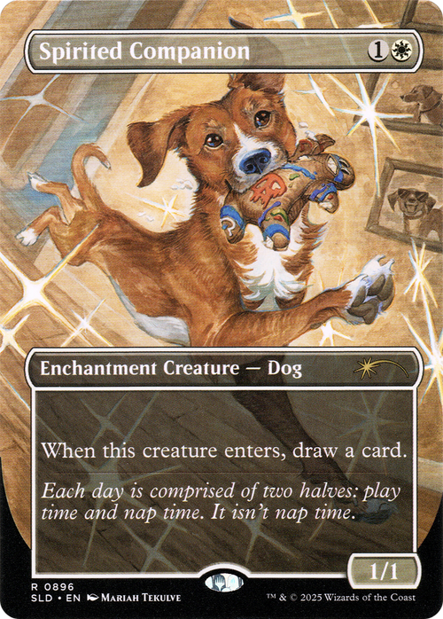 Spirited Companion (SLD-896) - Secret Lair Drop (Borderless) Foil