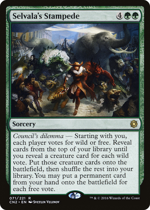 Selvala's Stampede (CN2-071) - Conspiracy: Take the Crown Foil