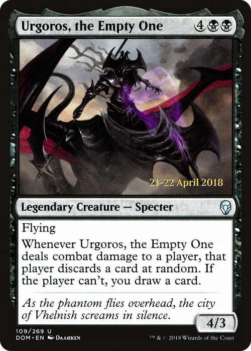 Urgoros, the Empty One (PRE-109S) - Dominaria Promos Foil