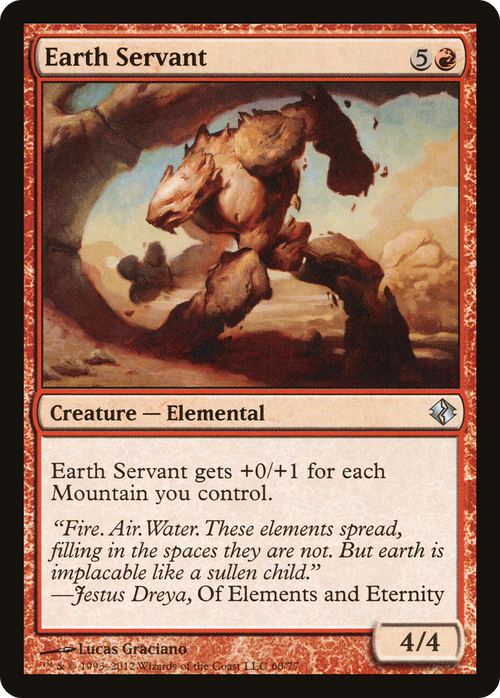 Earth Servant (DDI-060) - Duel Decks: Venser vs. Koth