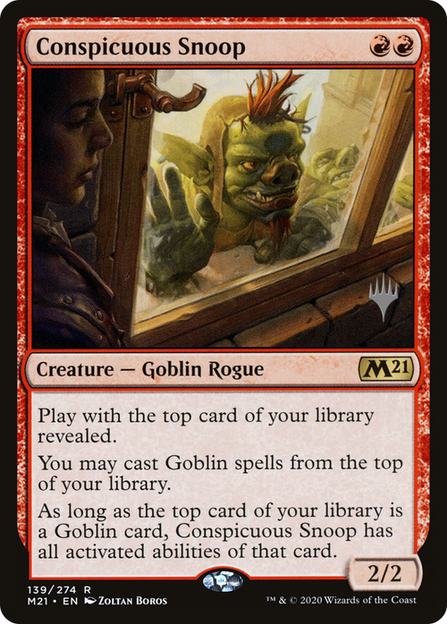 Conspicuous Snoop (PPM21-139P) - Core Set 2021 Promos Foil