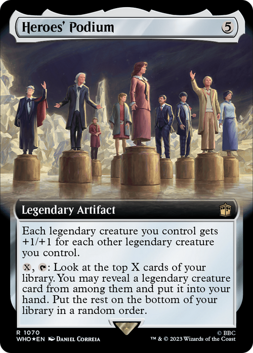 Heroes' Podium (Extended Art) (Surge Foil) (WHO-1070) - Doctor Who: (Extended Art) Foil