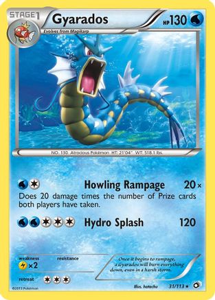 Gyarados 031  Legendary Treasures - Rare