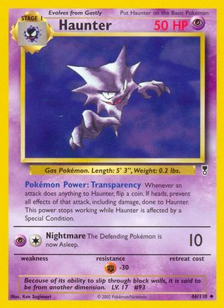 Haunter/110  - Reverse Holofoil Legendary Collection - Uncommon