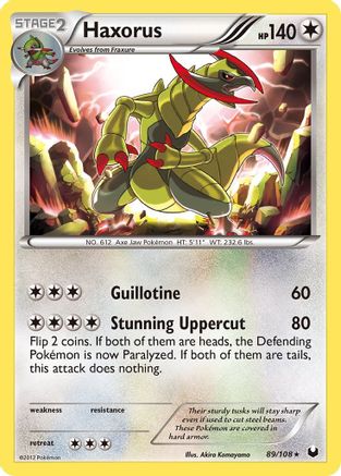 Haxorus  - Reverse Holofoil Dark Explorers - Holo Rare