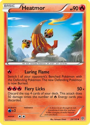 Heatmor/135  - Reverse Holofoil Plasma Storm - Uncommon