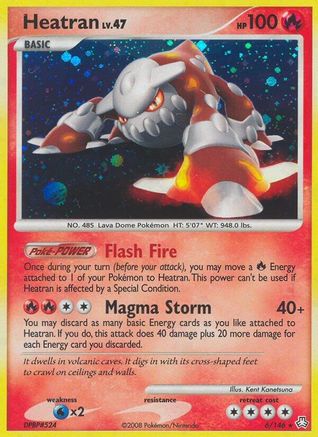 Heatran (6)  - Reverse Holofoil Legends Awakened - Holo Rare