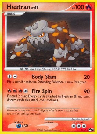 Heatran 001  POP Series 8 - Rare