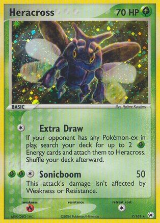 Heracross 007  - Holofoil Hidden Legends - Holo Rare