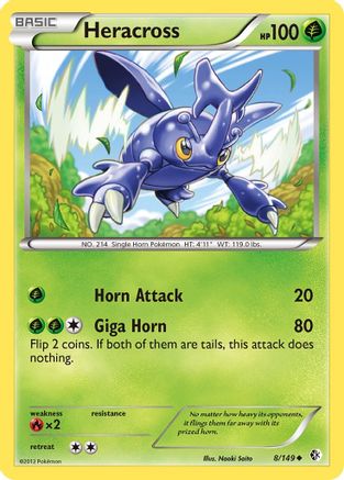Heracross  Boundaries Crossed - Uncommon
