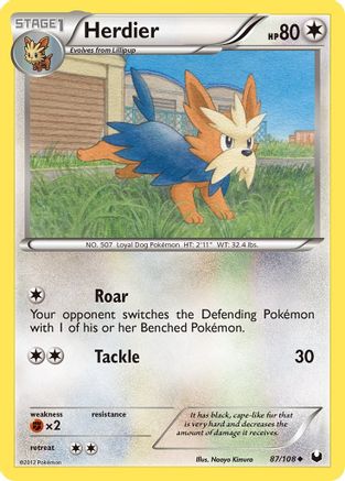 Herdier  - Reverse Holofoil Dark Explorers - Uncommon