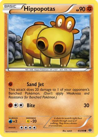 Hippopotas  - Reverse Holofoil Next Destinies - Common