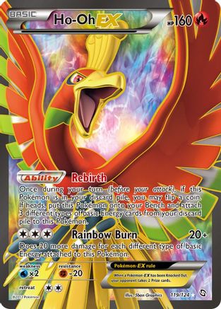 Ho-Oh Ex (119 Full Art)  - Holofoil Dragons Exalted - Ultra Rare