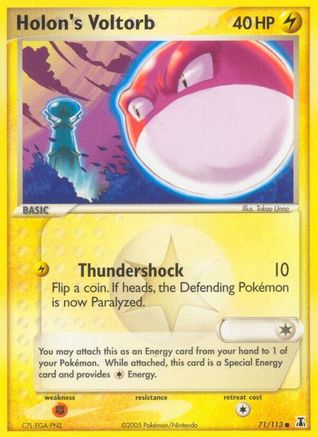 Holon's Voltorb 071  - Reverse Holofoil Delta Species - Common