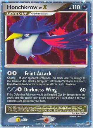 Honchkrow LV.X  - Holofoil Secret Wonders - Ultra Rare