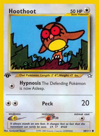 Hoothoot 060  - 1st Edition Neo Genesis - Common