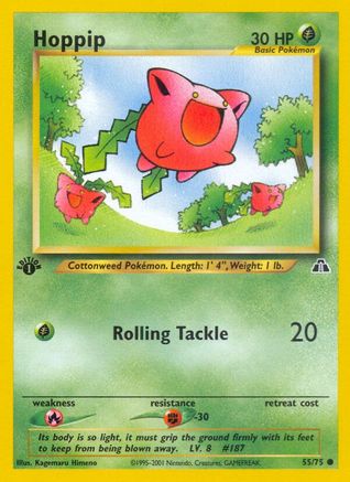 Hoppip 055  - 1st Edition Neo Discovery - Common
