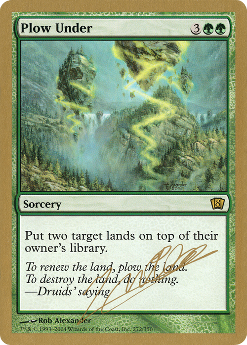 Plow Under - 2004 Julien Nuijten (8ED) (WCD-JN272) - World Championship Decks 2004