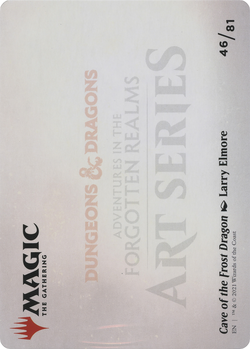 Cave of the Frost Dragon // Cave of the Frost Dragon (AAFR-046) - Adventures in the Forgotten Realms Art Series (Borderless) Foil