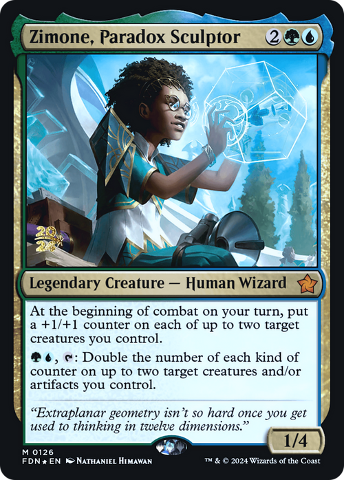 Zimone, Paradox Sculptor (PRE-126) - Foundations Promos Foil