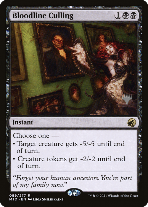 Bloodline Culling (PPMID-89P) - Innistrad: Midnight Hunt Promos Foil