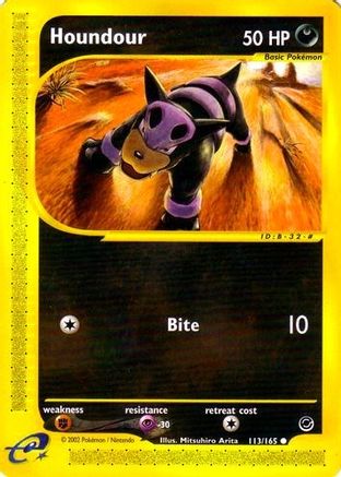 Houndour/165  - Reverse Holofoil Expedition - Common