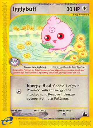 Igglybuff/144  - Reverse Holofoil Skyridge - Common