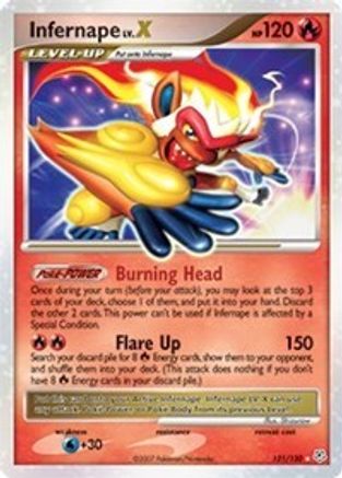 Infernape LV.X/130  - Holofoil Diamond and Pearl - Ultra Rare